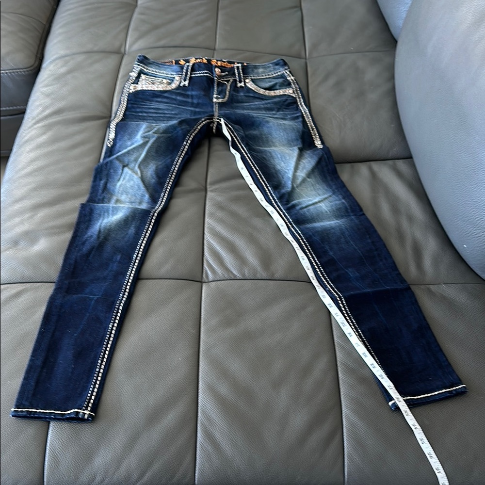 Rock Revival Women's Skinny Jeans - Dark Wash- Vaness